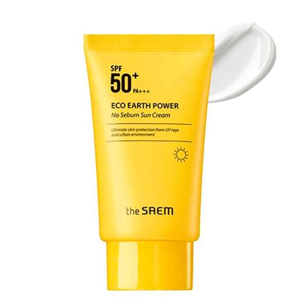 kcn-the-saem-eco-earth-power-light-sun-cream-spf50-mau-vang