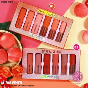 set-son-li-thoi-va-kem-6-cay-sivanna-in-the-peach-hf5032