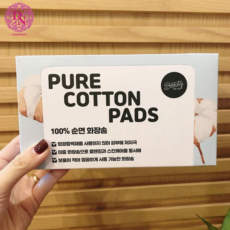 bong-tay-trang-pure-cotton-pads-100-mieng