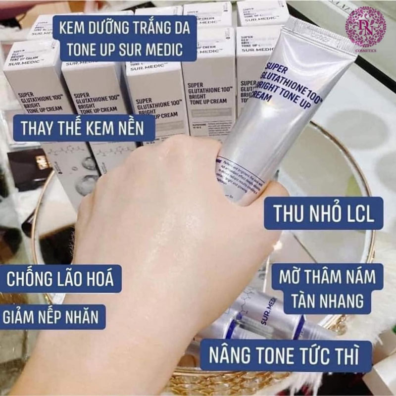 kem-duong-trang-nang-tone-da-sur-medic-super-glutathione-100-bright-tone-up-cream