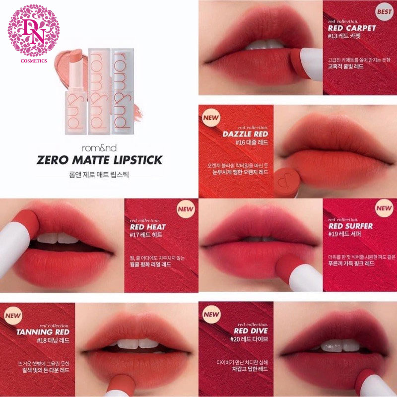 son-thoi-li-romand-new-zero-matte-lipstick-17-mau-do-hong